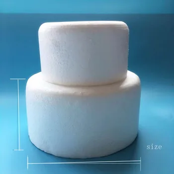 

20*10cm/2pcs,Foam Solid Cake Mould,Polystyrene Balls Styrofoam for DIY Wedding Birthday Party cake Decoration,Teaching props