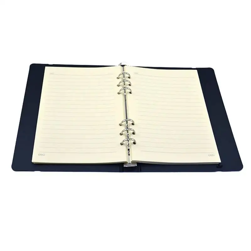Deli 5852 loose leaf note book A5 Note book 4 colors optional retail