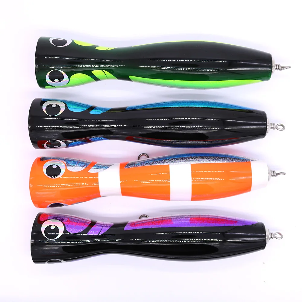 Castfun деревянный Поппер приманка для морской воды Topwater120g 21 см 1 шт. Троллинг лодка