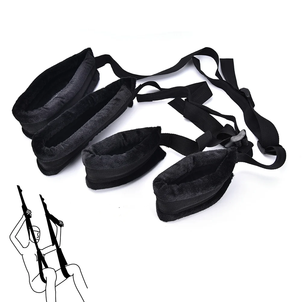 

Black Adult Toys Couples Game Door Swing Sling Adjustable Mobile Straps Resistance Band For Couple Resistance Bands