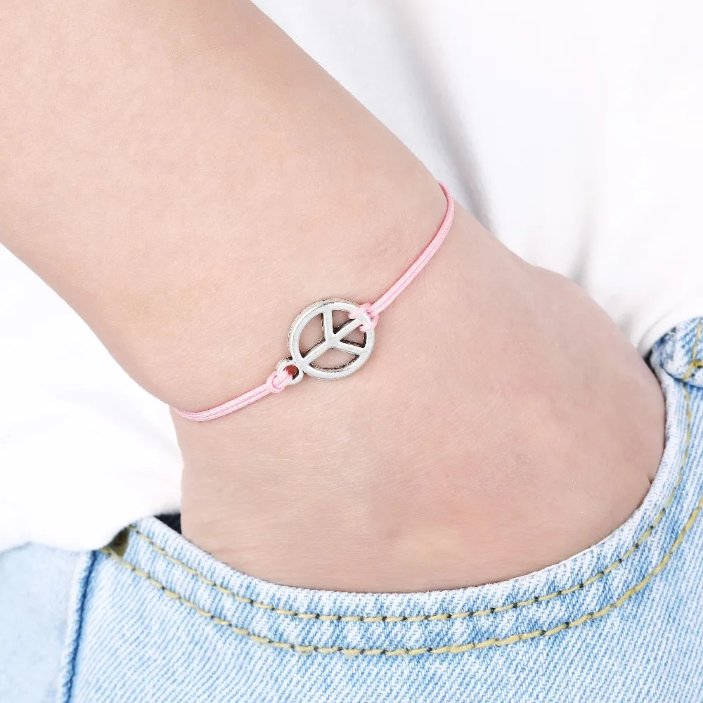 Браслет с шармами для женщин Infinity Love Good Luck четырьмя листьями клевера Детские