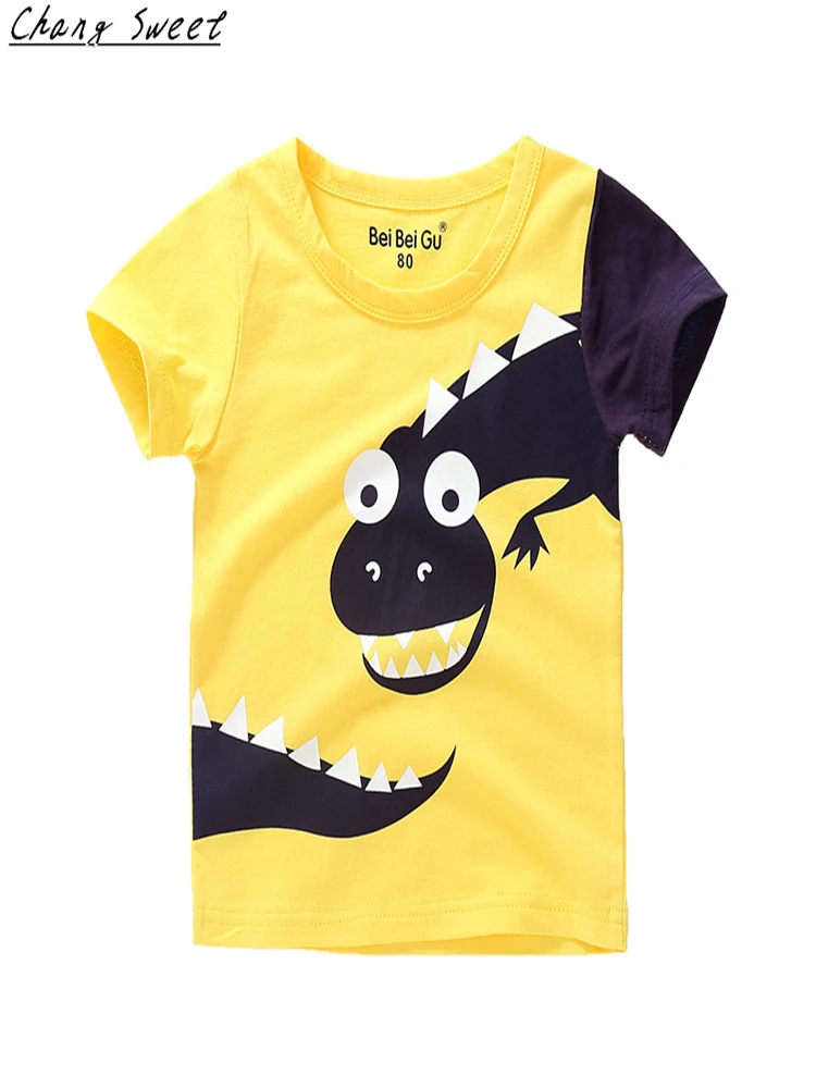 

2019 Summer New Children's Short Sleeve T-Shirt Print Boy Short Sleeve Baby Children's Clothes Print Cartoon Series
