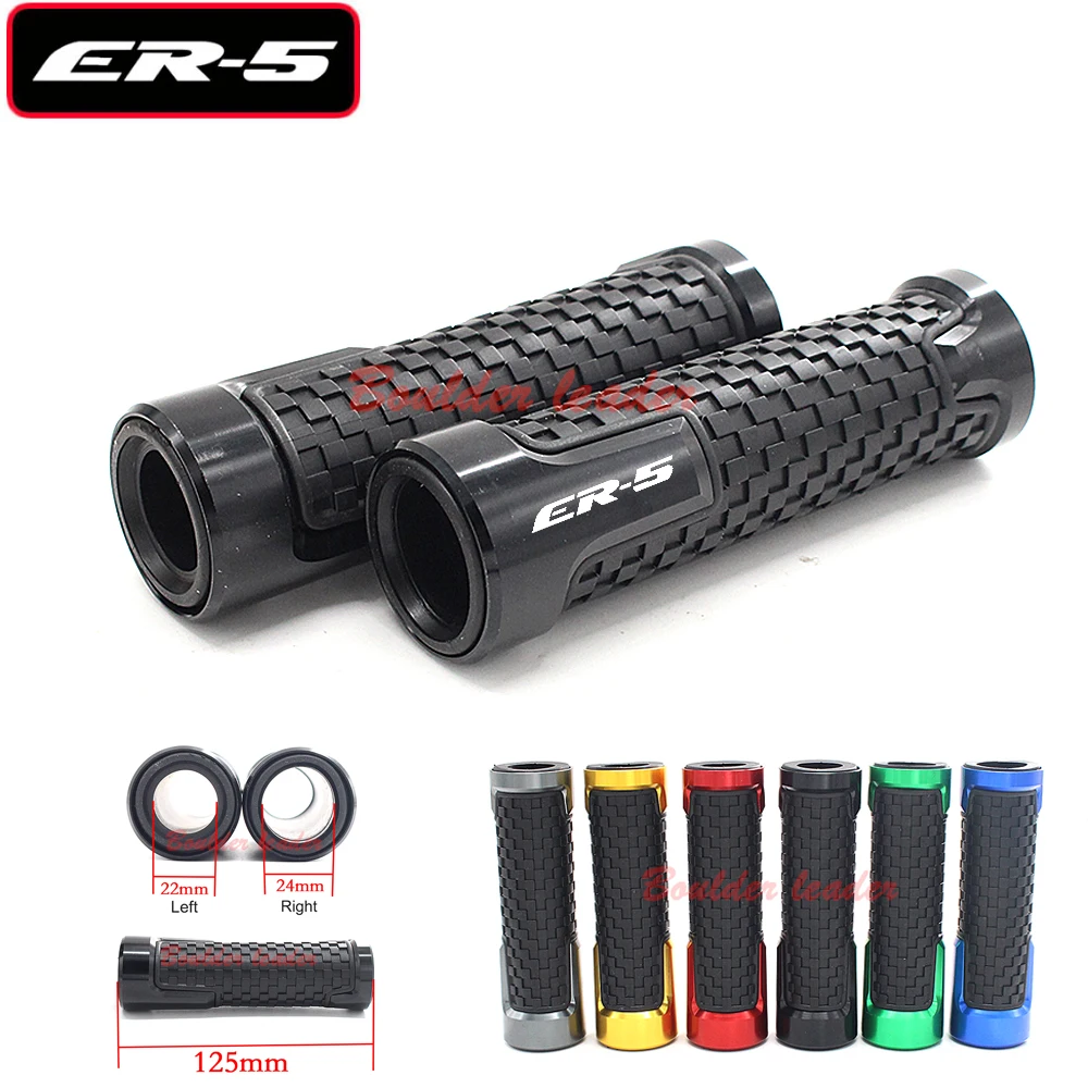 

Hot sale 7/8''22mm For Kawasaki ER-5 ER5 er5 2004-2005 Motorcycle Rubber Hand Grip Bar handlebar grips