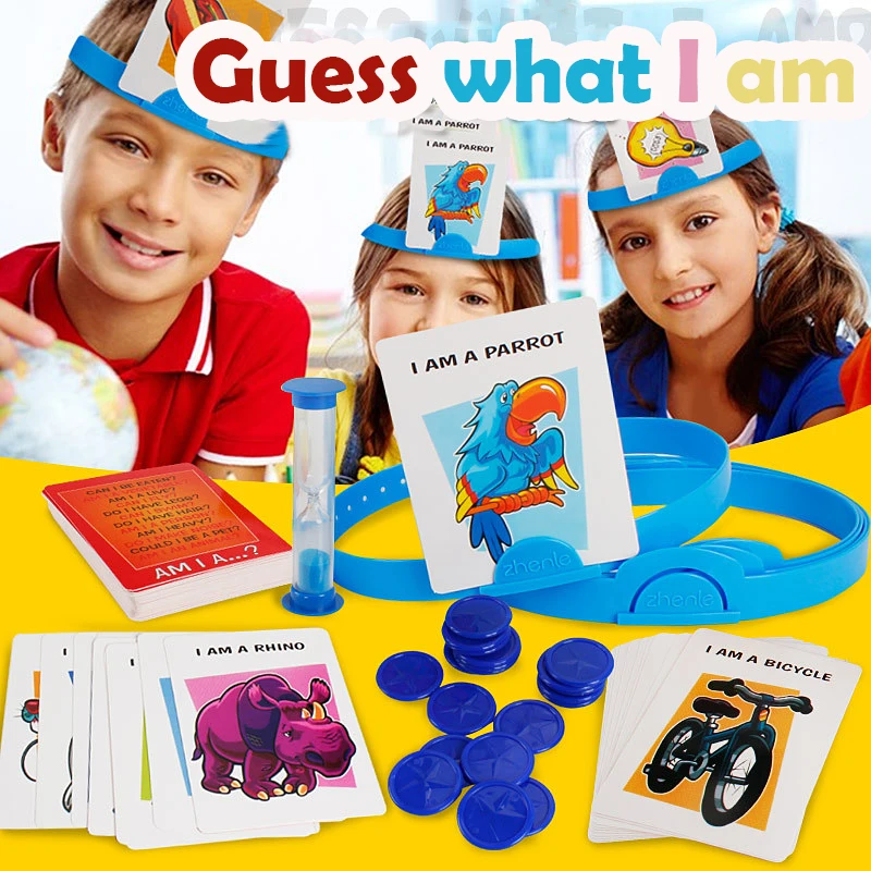 Новинка семья смешные игрушки HedBanz Игра издание может варьироваться быстрый вопрос о том, что я настольная игра догадаться, кто