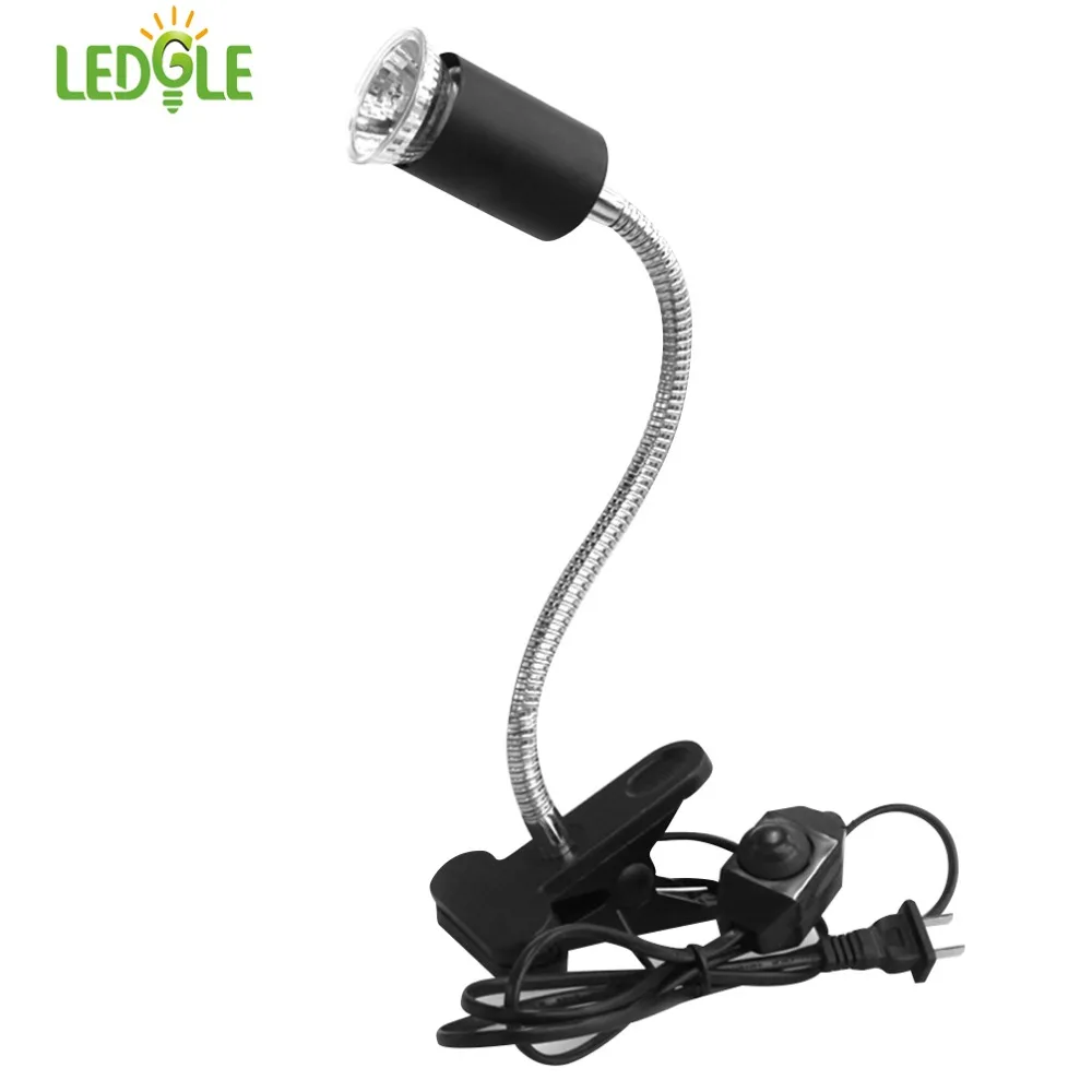 LEDGLE Clip on Light Fixture Multi purpose Lamp Holder Flexible Lamp