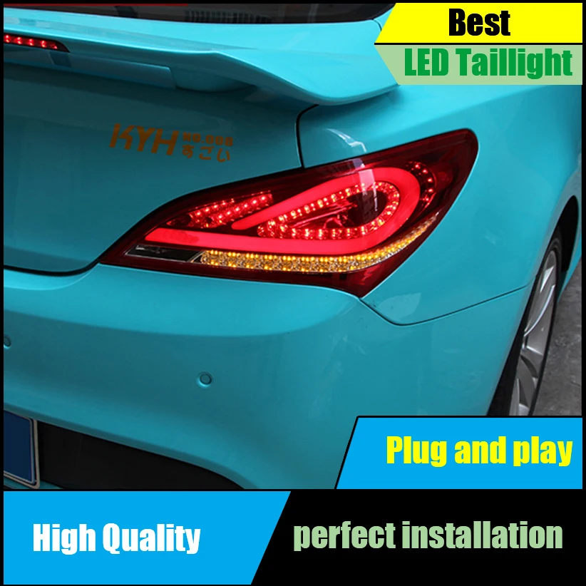 Car Styling for Hyundai Rohens Coupe Tail Lights 2009 2012 Genesis