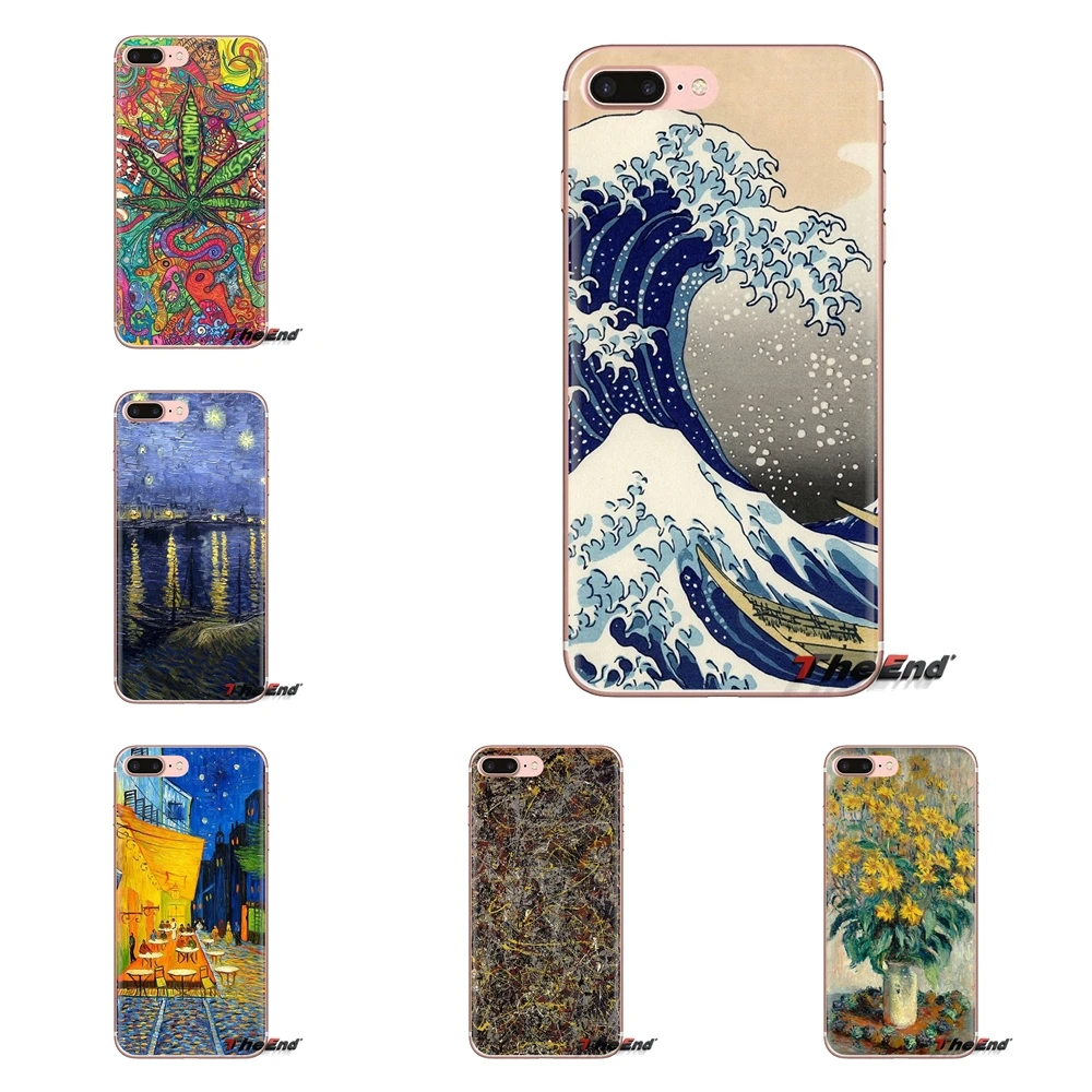 For iPod Touch Apple iPhone 4 4S 5 5S SE 5C 6 6S 7 8 X XR XS Plus MAX TPU Silicone Case Vincent Van Gogh Starry Sky Oil Painting |