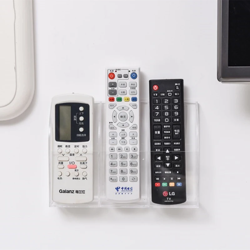 Acrylic Office Storage Box TV Air Conditioner Remote Control Container Makeup Lipstick Sundries Rack Hotel Articles Organizer