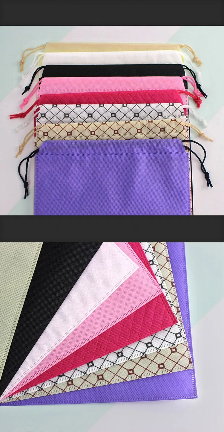 20 pcs high quality Non-woven Fabric bags drawstring bag Packaging Organizer Gift Bag Custom LOGO
