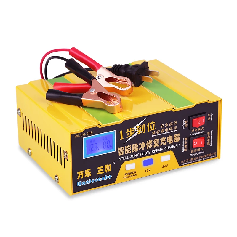 

7A/10A 12V 24V Full Automatic Battery Charger For Car Scooter Motorcycle Battery Charger Intelligent Fast Power 130V-250V