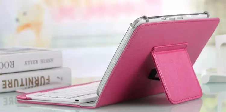 Чехол для samsung Galaxy Tab A 8,0 SM-T350 T355 P350 P355 Подставка для планшета из искусственной кожи чехол для клавиатуры Bluetooth 3,0+ ручка - Цвет: Keyboard case