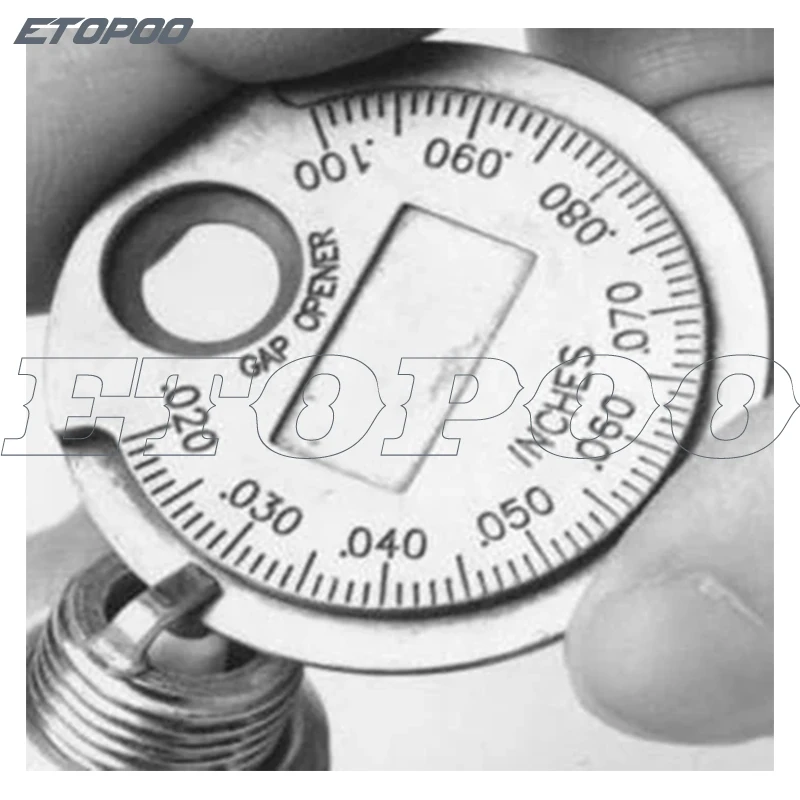 

Coin Spark Plug Gap Tool Measurement Gauge Type Spark Plug Gauge 0.6-2.4MM 1pc