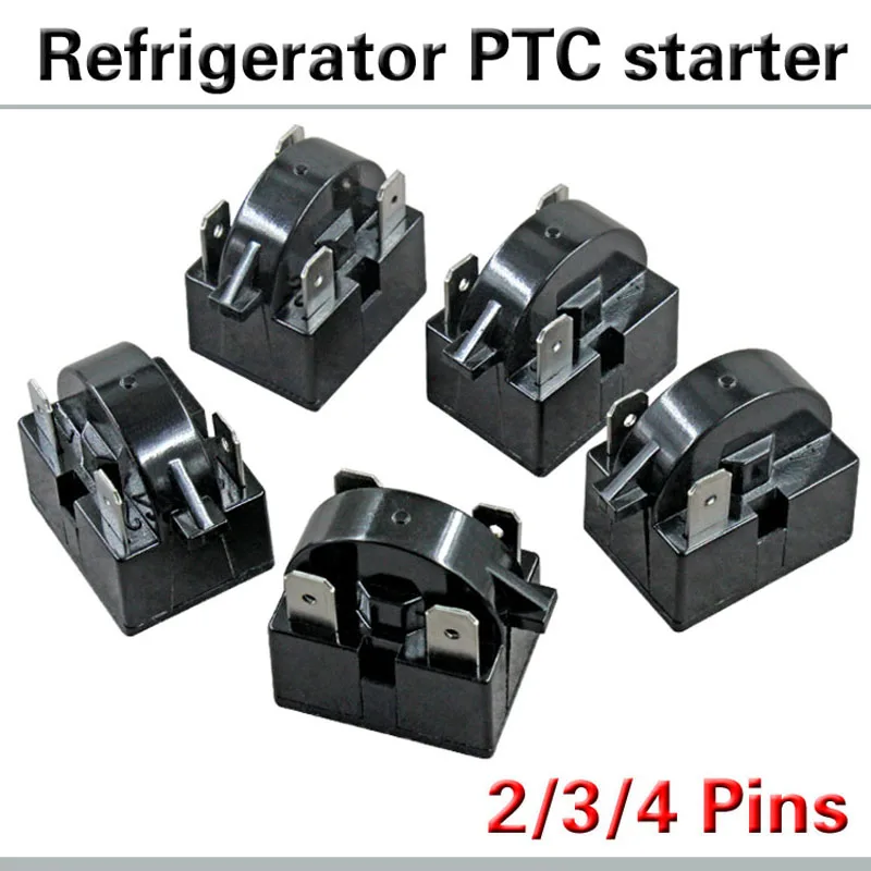 2/3/4Pin Refrigerators PTC Starter Relay & Compressor Overload Protector Parts 2/3/4Pin Refrigerators PTC Starter Relay & Compressor Overload Protector Parts