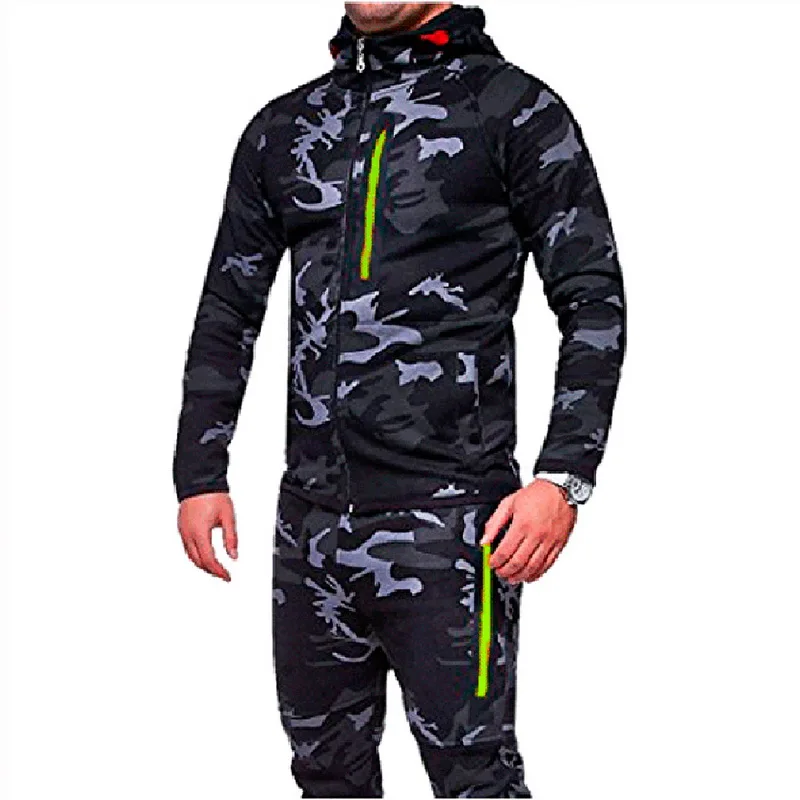 

CALOFE Military Men's Running Jackets Jacket Sports Jacket Men Running Streetwear Male Jacket Camouflage Outerwear
