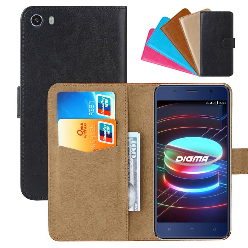 Роскошный чехол-бумажник для Digma LINX X1 3G/X1 Pro 3G из искусственной кожи РЕТРО откидной