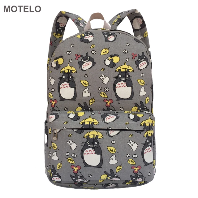 Totoro Printing Canvas Backpack School Bags