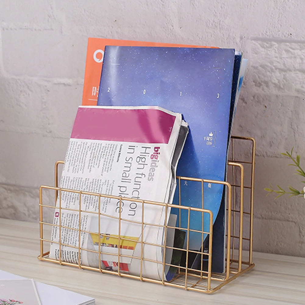 

Book File Stand Iron Desktop Multi-layerBook File Stand Magazine Rack Cosmetic Storage Rack TU-shop