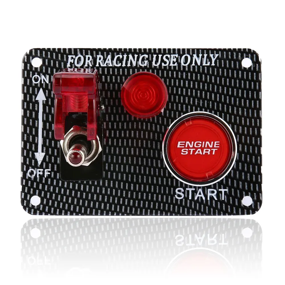 universal car power switch auto racing LED toggle lgnition switch panel