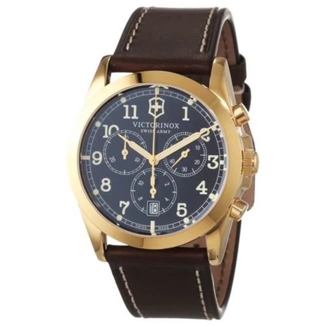 Swiss Army Victorinox Infantry Chronograph Leather Mens Watch 241647