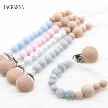 

DIY Baby Pacifier Clips Infant Dummy Clips Silicone Teething Chain Shower Gifts BPA Free Newborn Baby Pacifier Holder Chain