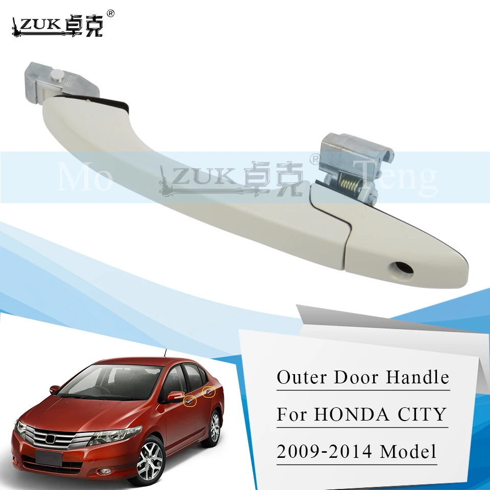 ZUK Auto Car Exterior Door Handle Outer Door Handle For HONDA CITY 1.5L