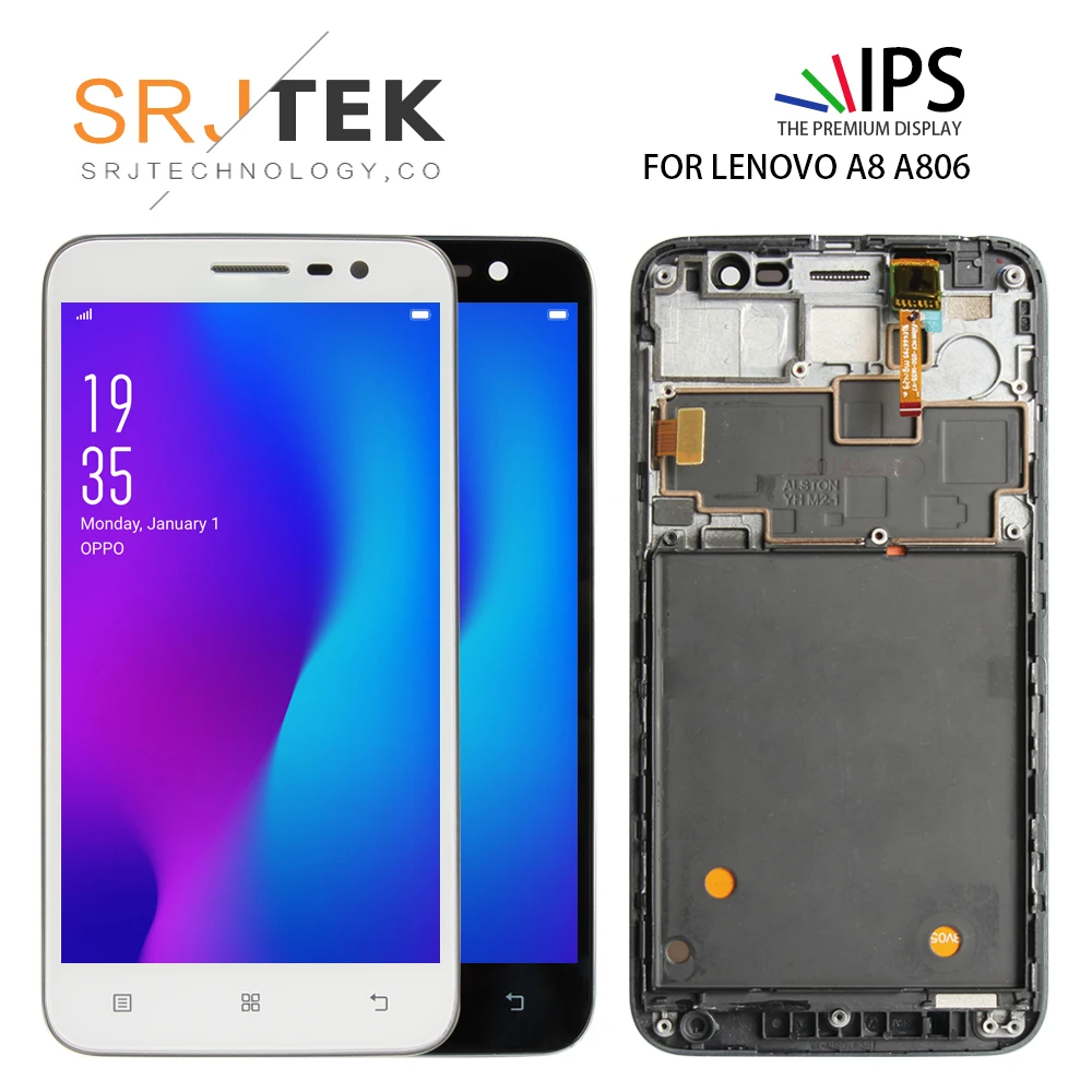 Для Lenovo A8 A806 A808t ЖК дисплей + сенсорный экран дигитайзер сборка рамка