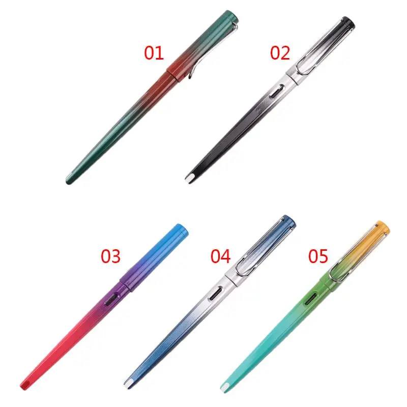 Colorful Gradient Fountain Pen Business Student Popular 0.38 mm Extra Fine Nib Calligraphy Office Supply Writing Tool | Канцтовары для