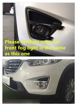 

ABS Chrome Front Fog Light Fog Lamp Cover Trim 2pcs For Mazda CX-5 CX5 2016