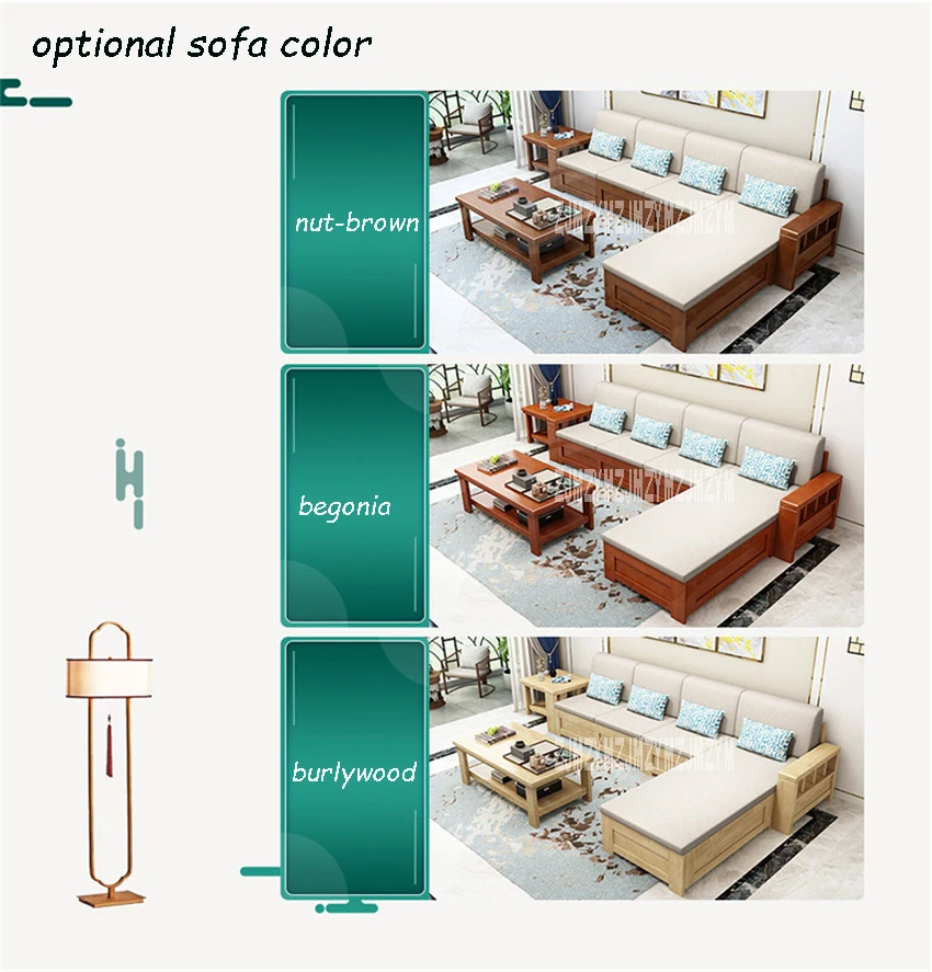 Гостиная твердый деревянный диван комбинация двойного назначения угловой Диванный гарнитур с функцией хранения l-образный раздвижное