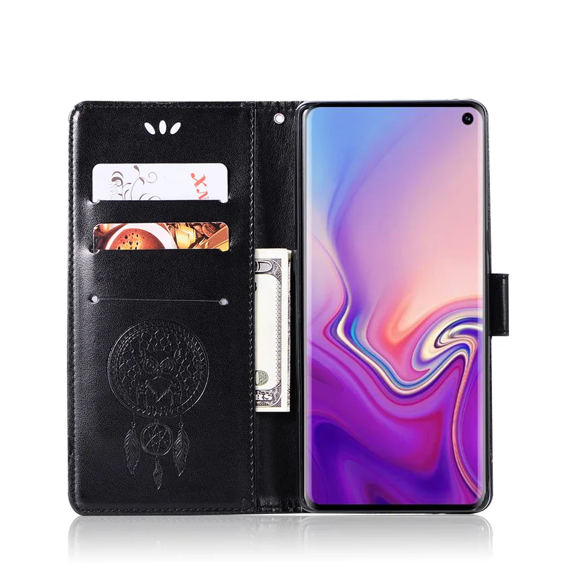 Чехол кошелек из искусственной кожи с откидной крышкой для Samsung Galaxy Note 9 8 S10 S9 S8 Plus