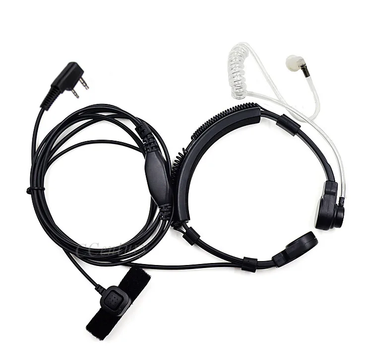 bilder für 2 Pin Schwere Polizei Throat Mic PTT Luftschlauch Headset kopfhörer für kenwood baofeng puxing cb ham radio tyt walkie talkie bilder für 2 Pin Schwere Polizei Throat Mic PTT Luftschlauch Headset kopfhörer für kenwood baofeng puxing cb ham radio tyt walkie talkie