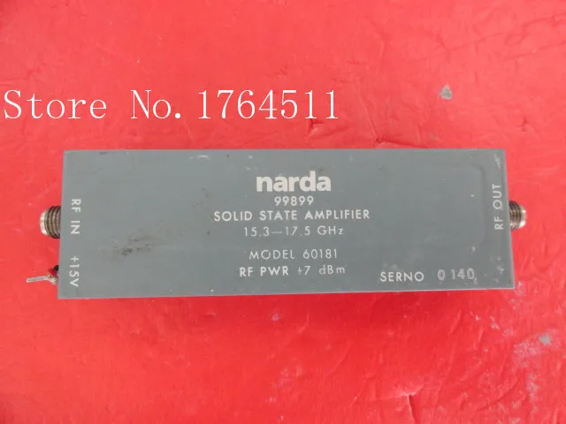 

[BELLA] NARDA 99899 15.3-17.5GHz amplifier 15V SMA
