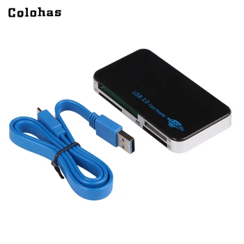 

USB 3.0 HUB High Speed Multi Memory Card Reader Card Writing with USB Cable for CF / XD / MS / Micro SD / TF / SD / M2