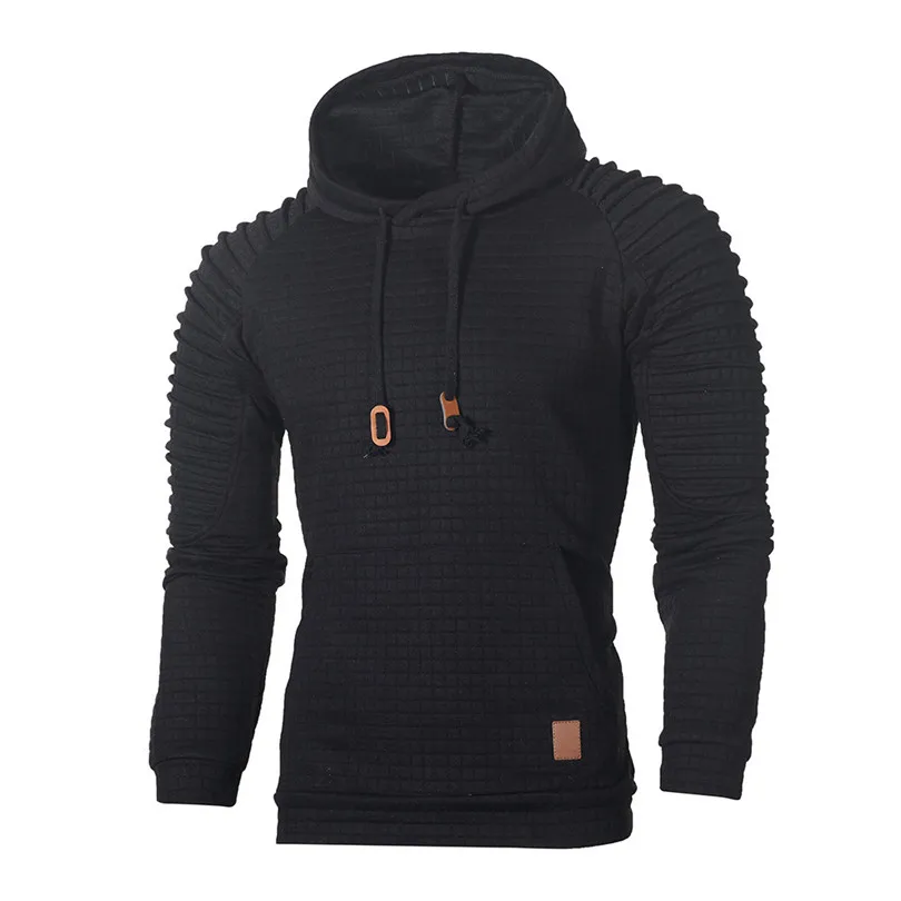  New Fashion Men's Autumn Winter Long Sleeve Plaid Hoodie Hooded Sweatshirt Top Tee Outwear Blouse Sweatshirt Outwear #4F04 (9)