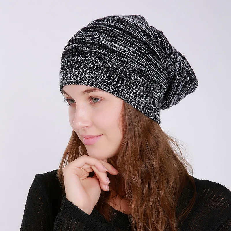 

Jinggton 2017 Women Warm Baggy Weave Crochet Winter Wool Knit Ski Beanie Skull Caps Hat Dropshipping