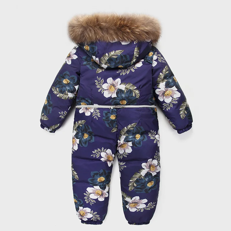 Children's Clothing Winter 90% Down Jacket for Girls Boys Snow Wear Skiing Baby Kids Lining Fleece Coats Jumpsuit