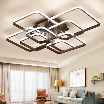 

Ceiling lights square rings for living room bedroom home AC85-265V modern ceiling lamps Led luster plafonnier