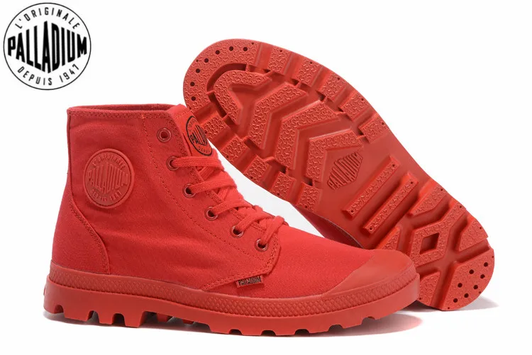 Palladium De Tobillo Casual Zapatos Rojo Moda Pampa 1 Clásico Motocicleta Botas Lona La Vaquero Ix7YrIqw