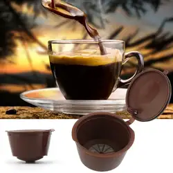 3 шт./упак. многоразового многоразовые кофе в капсулах Fit для Nescafe Genio с 1 шт. пластиковая ложка инструментов кофе машины