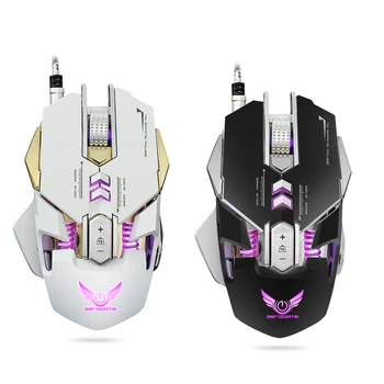 

ZEROOATE 3200 DPI Adjustable USB Wired Mouse Optical LED Backlight Gaming Mouse Mice With programming For PC Laptop Computer A30