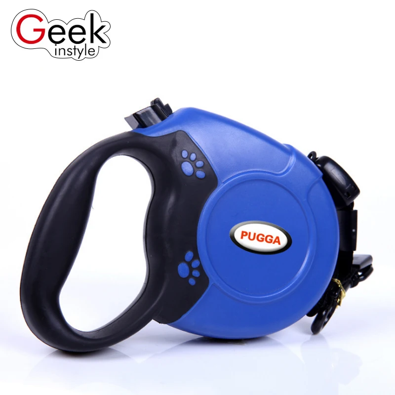 Geekinstyle Durable Dog Leash Automatic Retractable Nylon Dog Leash Extending Puppy Walking