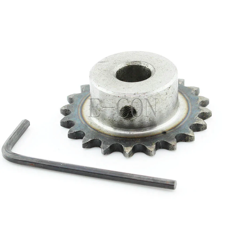 

1pcs 12mm Bore 20 Teeth 20T Metal Pilot Motor Gear Roller Chain Drive Sprocket