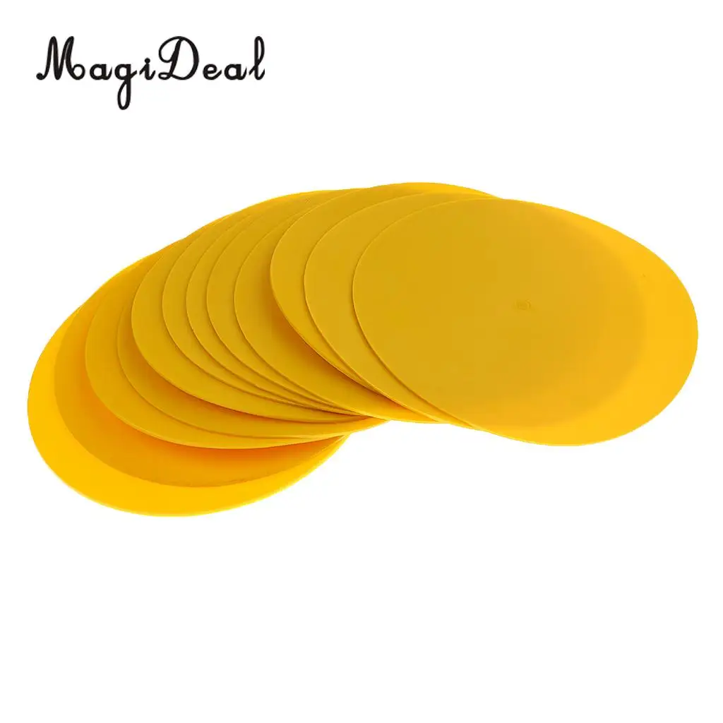 12 Pcs 9inch Colorful  PVC Spot Markers for Sports Drills and Training Team Sport Basketball Spot Markers Speed Agility Training