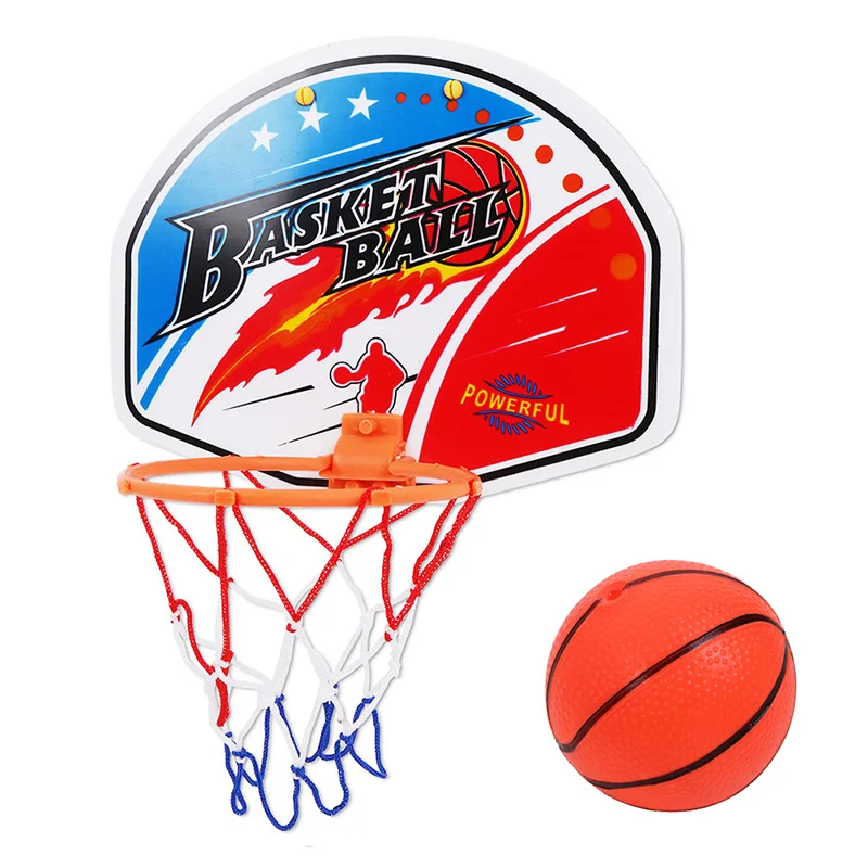 

Kids Boys Indoor Basketball Netball Hoop Mini Basketball Board Children Gifts Adjustable Hanging Game