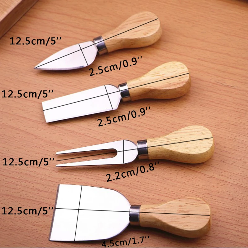 wooden handle chees knife set (14)