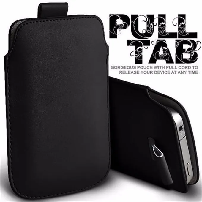 Для samsung Galaxy A50 A30 A20 чехол из искусственной кожи рукав тянуть вкладка сумка телефон сумка для samsung A7 примечание 8 9 Note8 случаи сумка - Цвет: black