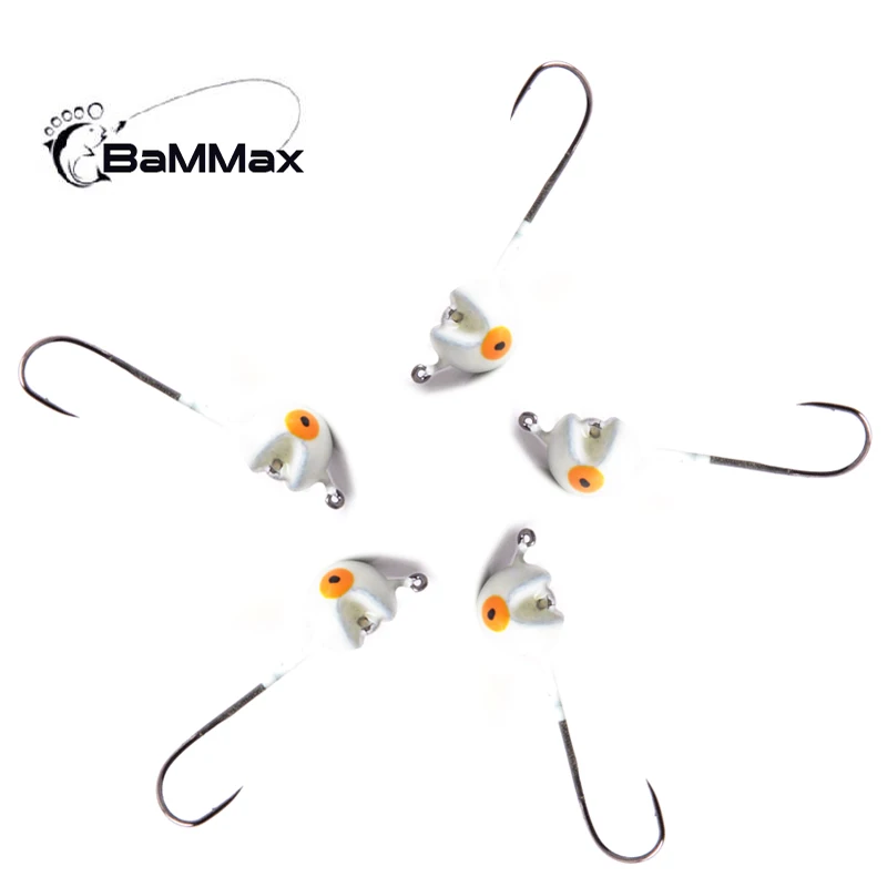 Bammax fishhooks 2pcs/lot 1.9g 2.8cm lead head hook for soft worm Lure bait crank Lead jig carp Jigging Hooks fishing tackle  