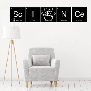 

Science Periodic Table elements Wall Stickers For Kids Room Home Decor Mural Art Vinyl Decal Dorm Decoration Teacher Gift LC430
