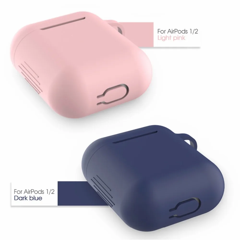 Силиконовый мягкий Bluetooth беспроводной чехол для наушников s для AirPods 2 защитный чехол Аксессуары для Apple Airpods2 чехол для зарядки