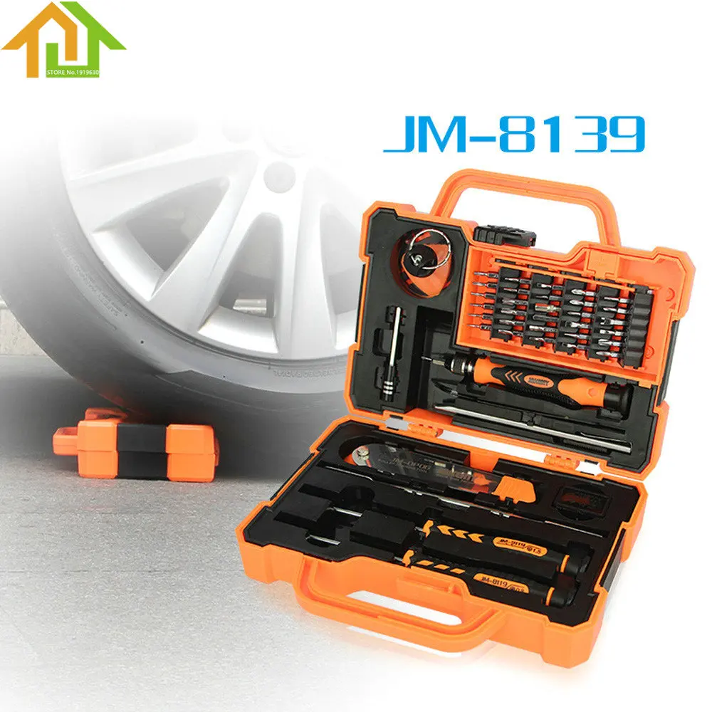 

JAKEMY JM-8139 45 in1 Electronics Repair Tools Set Kit Multi Bit Screwdriver for Laptop Cellphone Tablet Repair Tool
